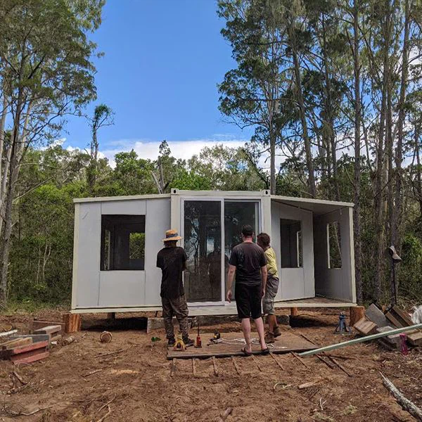 Yooj yim Installation Prefab Expandable Thawv Tsev
