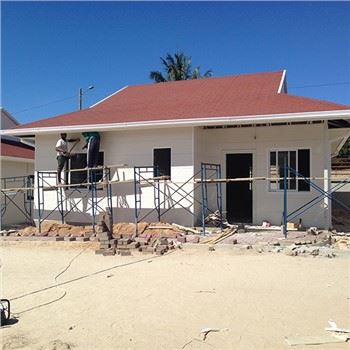 Prefabricated Sandwich Vaj Huam Sib Luag Prefab Tsev