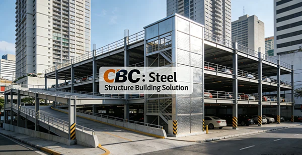 CBC Steel Structure Building System – Proposed 4-Story Steel Parking Structure in Manila CBD suppliers